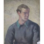 Christopher Pemberton (1923-2010) oil on canvas, Portrait of a young man, signed, 68 x 56cm,