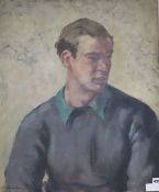 Christopher Pemberton (1923-2010) oil on canvas, Portrait of a young man, signed, 68 x 56cm,