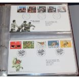 Five albums of First Day covers