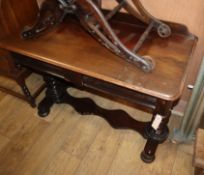 A Victorian mahogany washstand W.107cm