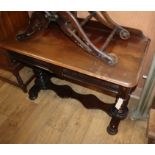 A Victorian mahogany washstand W.107cm