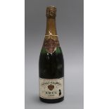 A Krug Vintage 1969 bottle