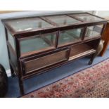 A Chinese Straits hardwood shop counter L.155cm