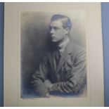 Royal Interest - a cream-toned bromide photographic portrait by Hugh Cecil of Prince Edward Duke