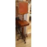 A 19th century continental faux bamboo shaving stand H.152cm