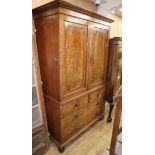 A Regency mahogany linen press W.128cm