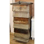 A cedar wood bee hive W.60cm