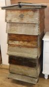 A cedar wood bee hive W.60cm