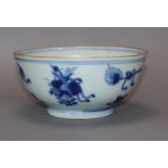 A Chinese Kangxi period blue and white bowl diameter 16cm