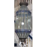 Two Moroccan lanterns, leaded glass