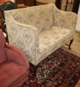 A 1920's Georgian style two seater settee W.128cm