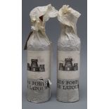 Two bottles of Chateau Latour Les Forts de Latour 1987