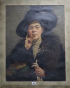 Camden School, oil on canvas, Portrait of a lady, 70 x 55cm (a.f.)