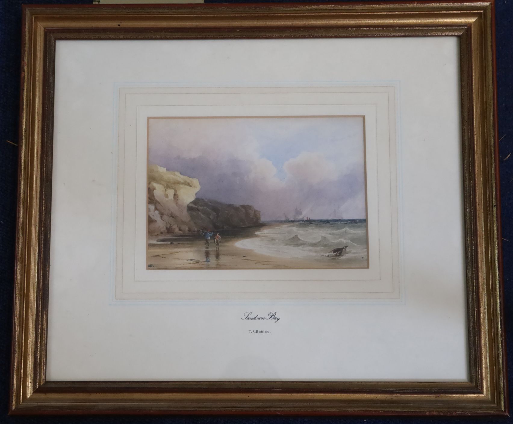 Thomas Sewell Robins (1810-1880)watercolourSandown Bay5 x 7in. - Image 2 of 2
