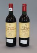 Two bottles of Chateau Leoville St Julien 1983