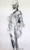 § Feliks Topolski (1907-1989)charcoal sketchPortrait of George Bernard Shawsigned and dated '4315.