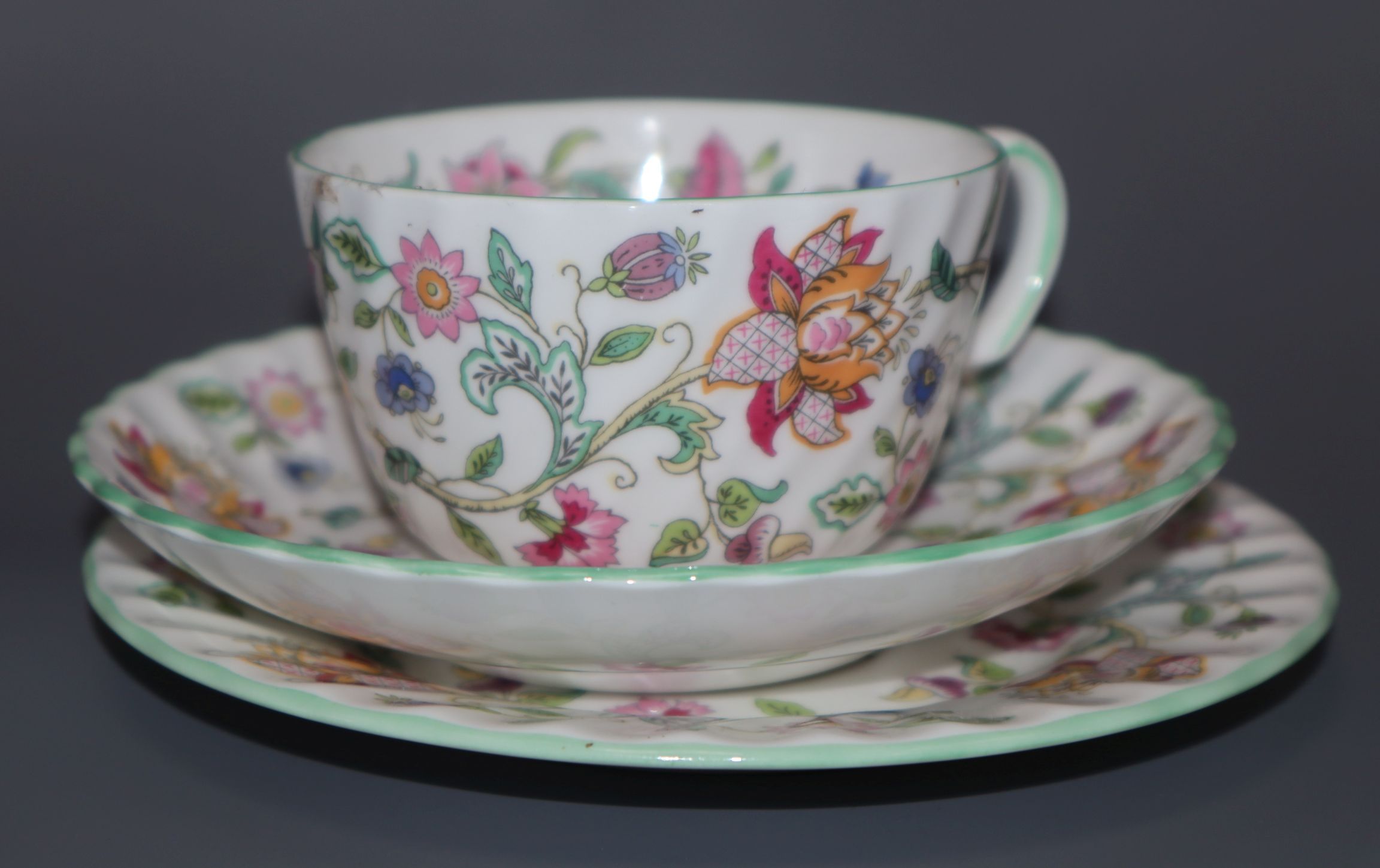 A Minton Haddon Hall part tea service - Image 2 of 3