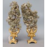 A pair of altar pieces height 43cm