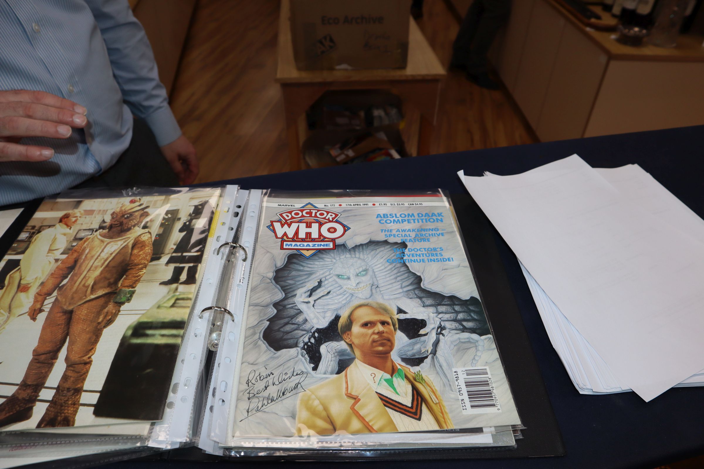 Doctor Who - Classic TV series - three albums photographs and comics signed by members of the cast - Image 21 of 30