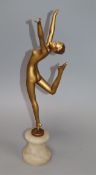 A Lorenzl style Art Deco dancer height 41cm