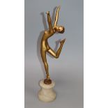 A Lorenzl style Art Deco dancer height 41cm