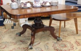 A Regency mahogany breakfast table W.132cm