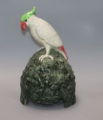 A Royal Doulton "parakeet" speaker cover height 39cm