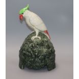 A Royal Doulton "parakeet" speaker cover height 39cm