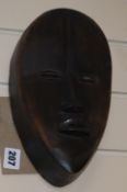 An African carved wood mask