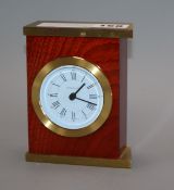 A Tiffany mantel timepiece height 13cm