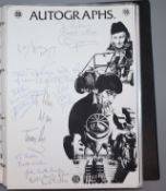 Doctor Who - Classic TV series - three albums photographs and comics signed by members of the cast