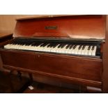 An early 20th century mahogany cased dulcitone W.98cm