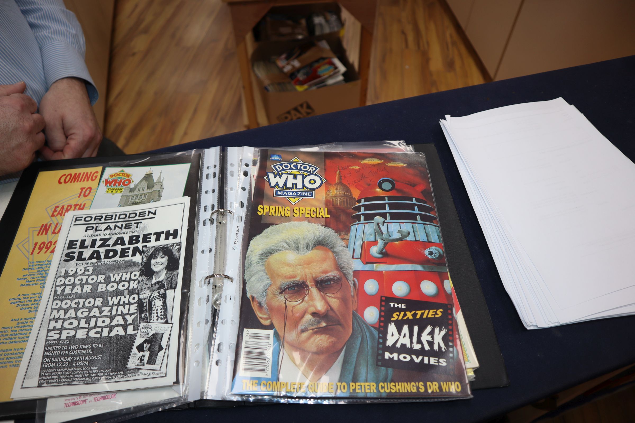 Doctor Who - Classic TV series - three albums photographs and comics signed by members of the cast - Image 11 of 30