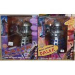 Doctor Who - Product Enterprise - two radio command Daleks; based on the classic TV series, 2002 &