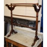 A Victorian towel airer