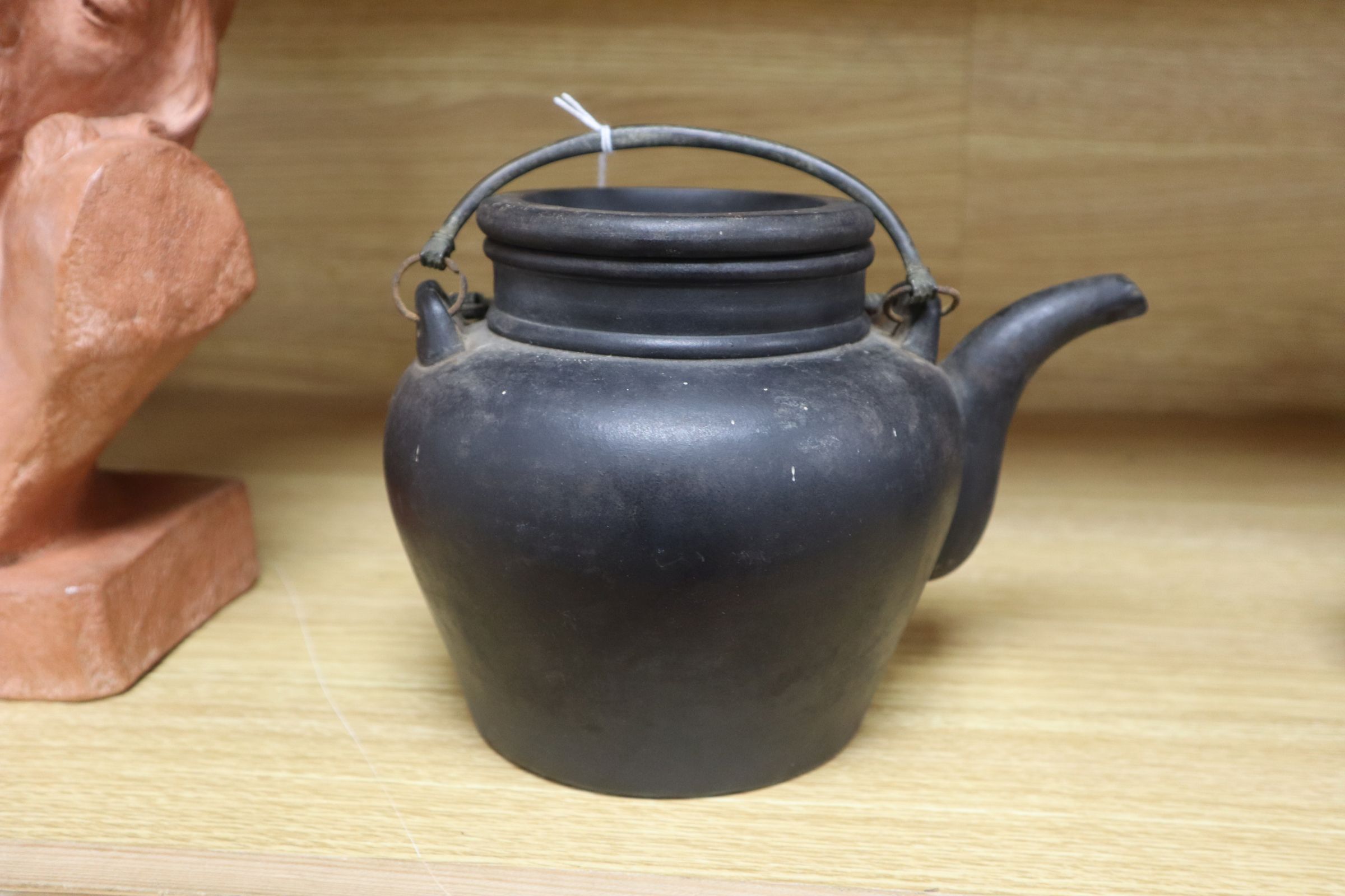 A Chinese pottery teapot height 15cm - Image 3 of 9