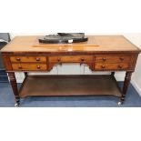 A William IV mahogany desk W.148cm