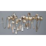 A set of ten Edwardian silver coffee spoon, Sheffield, 1906, a set of six coffee spoons, London,