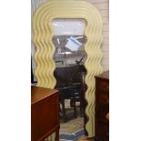 An Ettore Sottsass Ultrafragola wall mirror, 1970s production H.195cm