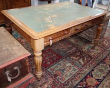 A Victorian mahogany partner's writing table W.150cm