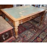 A Victorian mahogany partner's writing table W.150cm