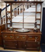 An 18th century oak dresser W.154cm