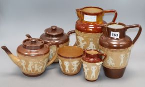 A group of Royal Doulton Egyptian stoneware