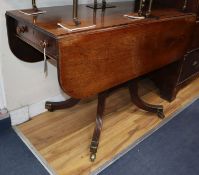 A George IV mahogany Pembroke breakfast table W.104cm