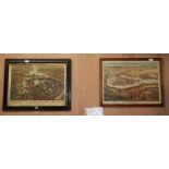 G W Bacon publ., chromolithograph, 'Birds eye view of the Battle of El Teb 1884' and 'Battle of