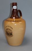 A large stoneware malt whisky bottle for Palmeira House Brighton, Great Glen Great Age, Special