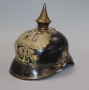 A Pickelhaube helmet height 22cm