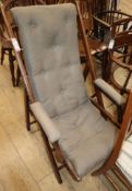 A Victorian deck chair