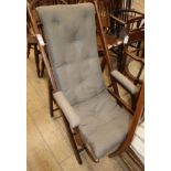 A Victorian deck chair