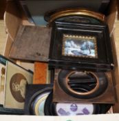 A pair of Limoges enamel plaques, portrait miniatures, etc.